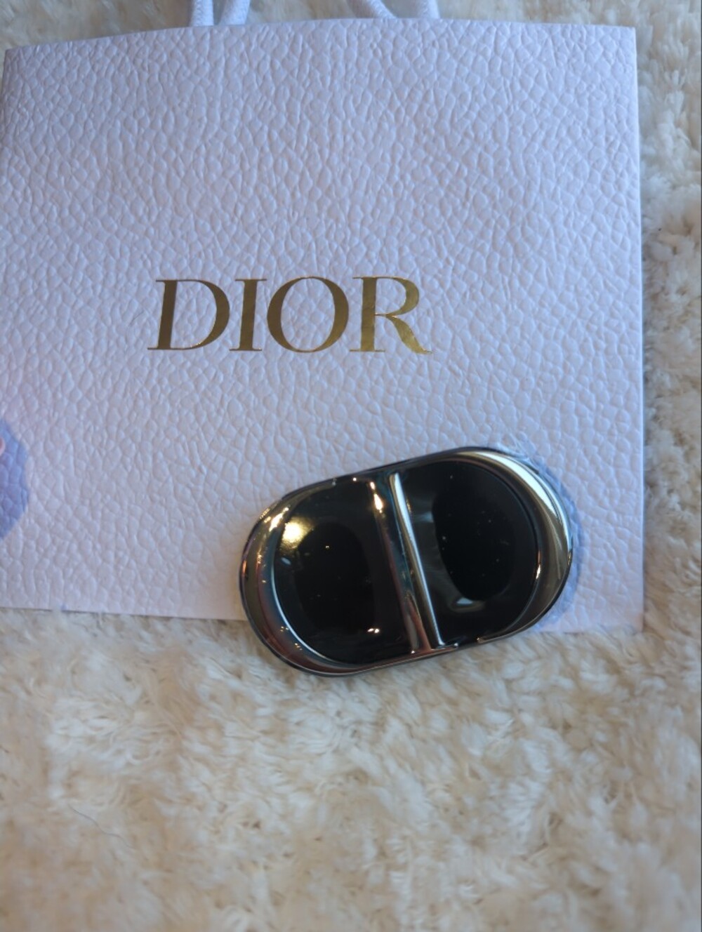 Dior Compact Phone Mirror Stand New In Box CD Logo + Gift Bag - Picture 8 of 9